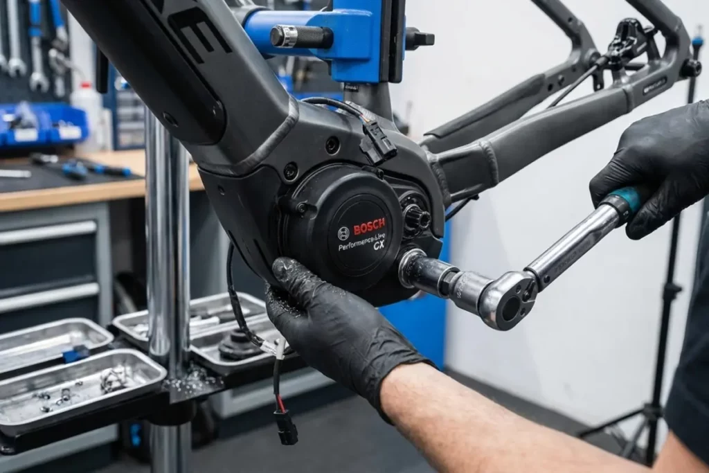 réglage d'un moteur pédalier bosch pour vélo