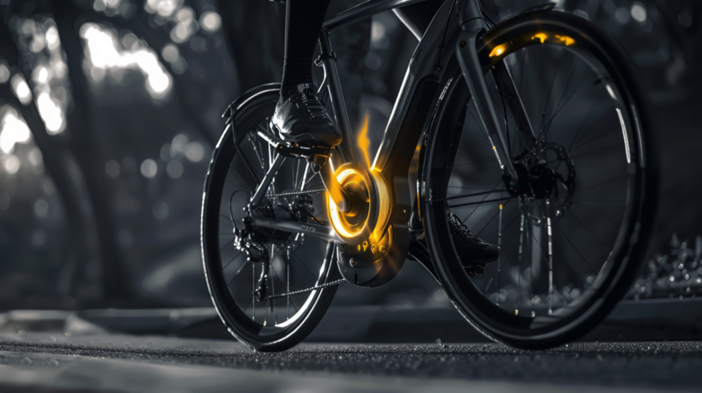 vélo avec moteur central