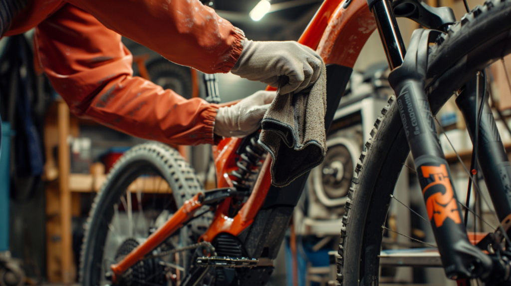 nettoyage et entretien d'un vélo électrique