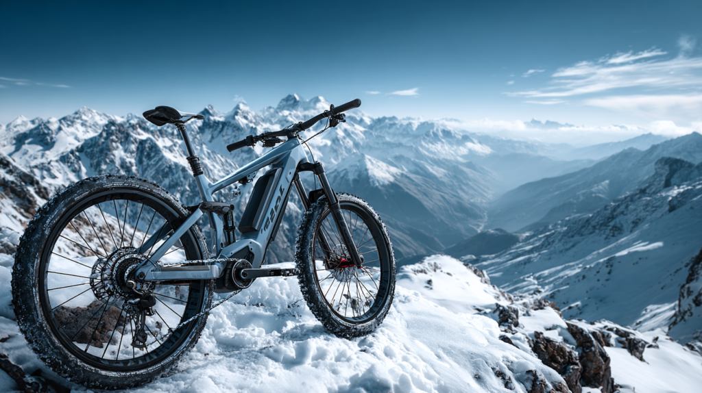 vtt électrique en haute montagne
