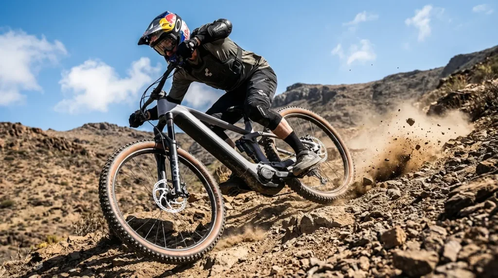 vtt électrique enduro en montagne