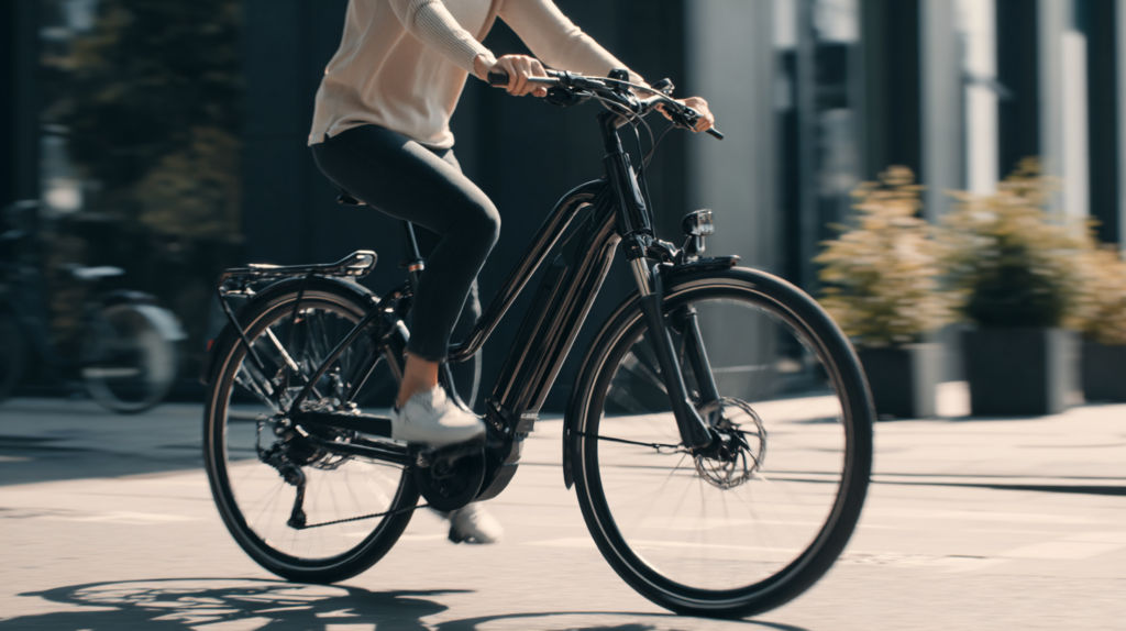 vélo électrique avec cadre mixte