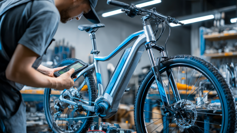 test de la batterie pour reconditoinnement d'un vélo comme le fait loewi