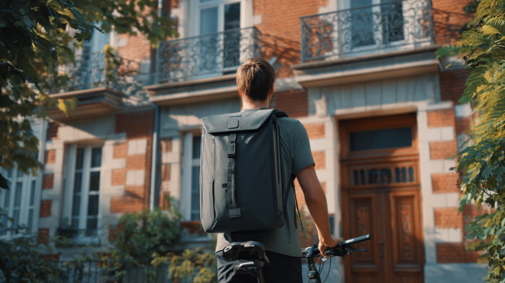 fin d'un trajet travail domicile avec un vélo électrique