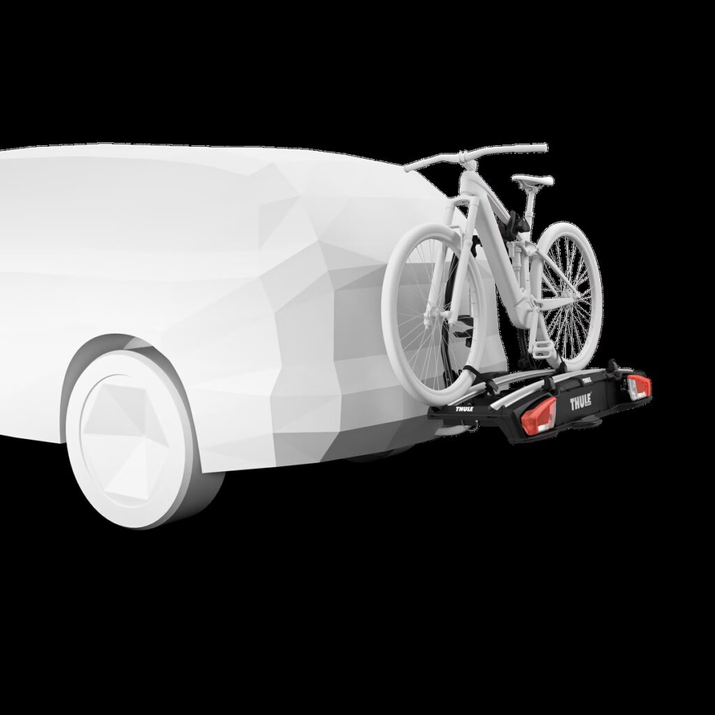 héma d'un porte vélo thule velospace xt2 sur une voiture