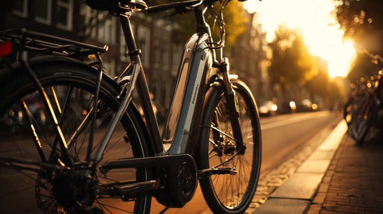 vélo électrique avec moteur yamaha en ville