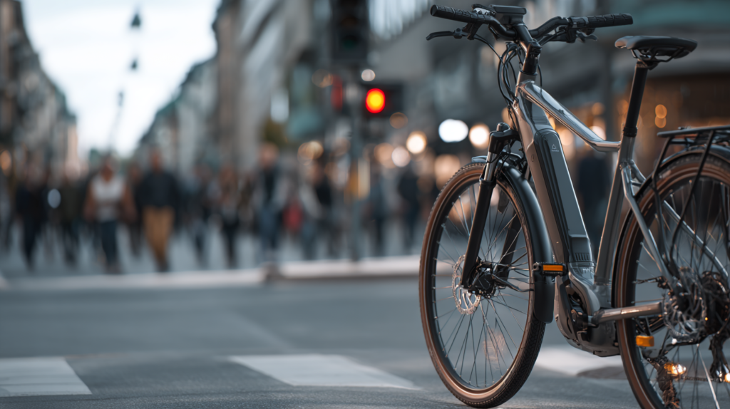 vélo électrique urbain avec dérailleur externe