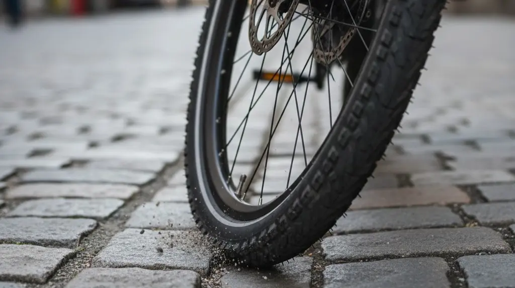 fourche pour gérer les pavés