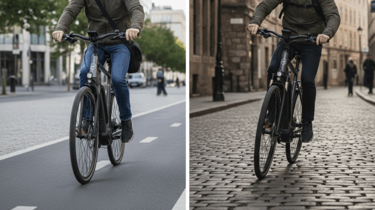 fourche suspendues vs fourche rigide