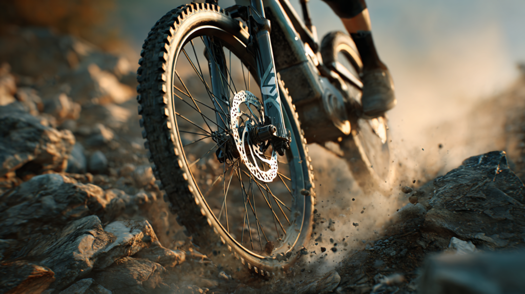 vtt électrique avec freins à disque