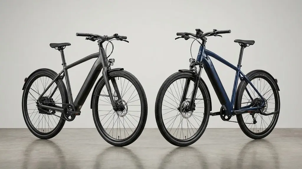 vélo avec fourche rigide ou fourche suspendue