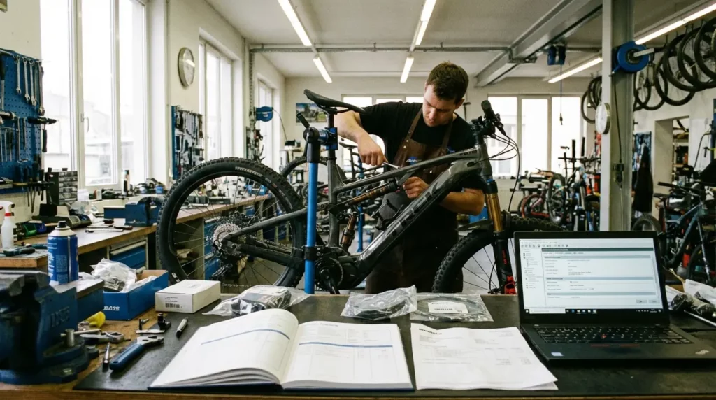 checking d'un vélo électrique