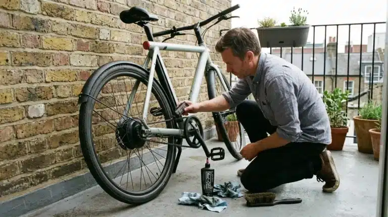 entretien de la chaîne d'un vélo