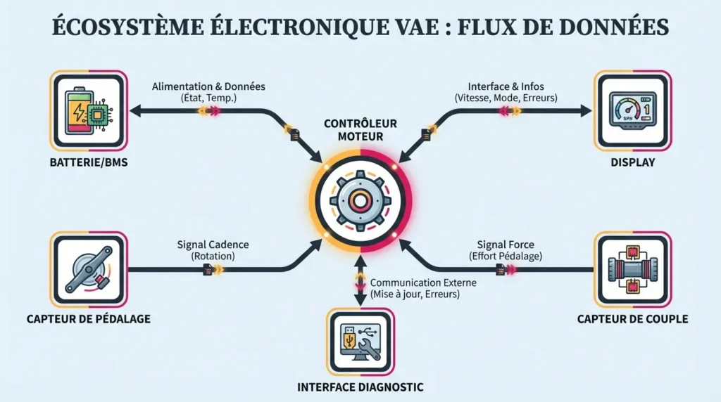 schéma des flux de données d'un vae