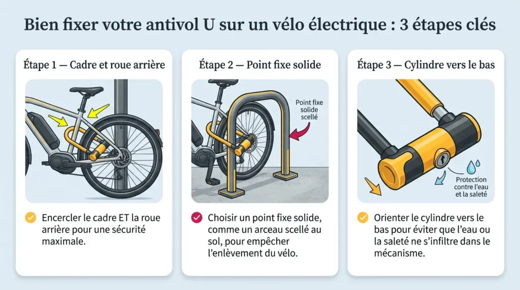 bien fixer son antivol u