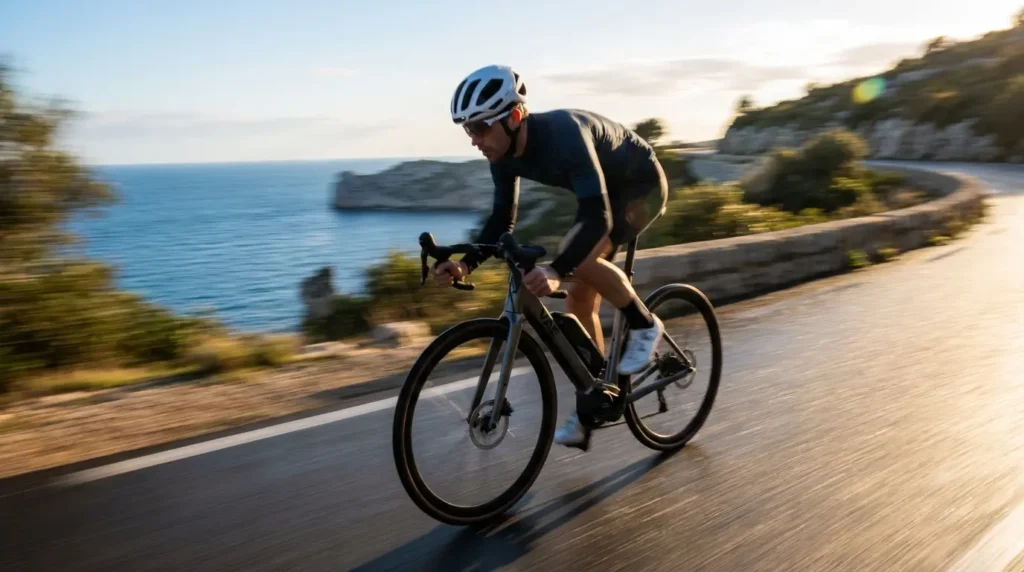 cycliste sur vélo de route