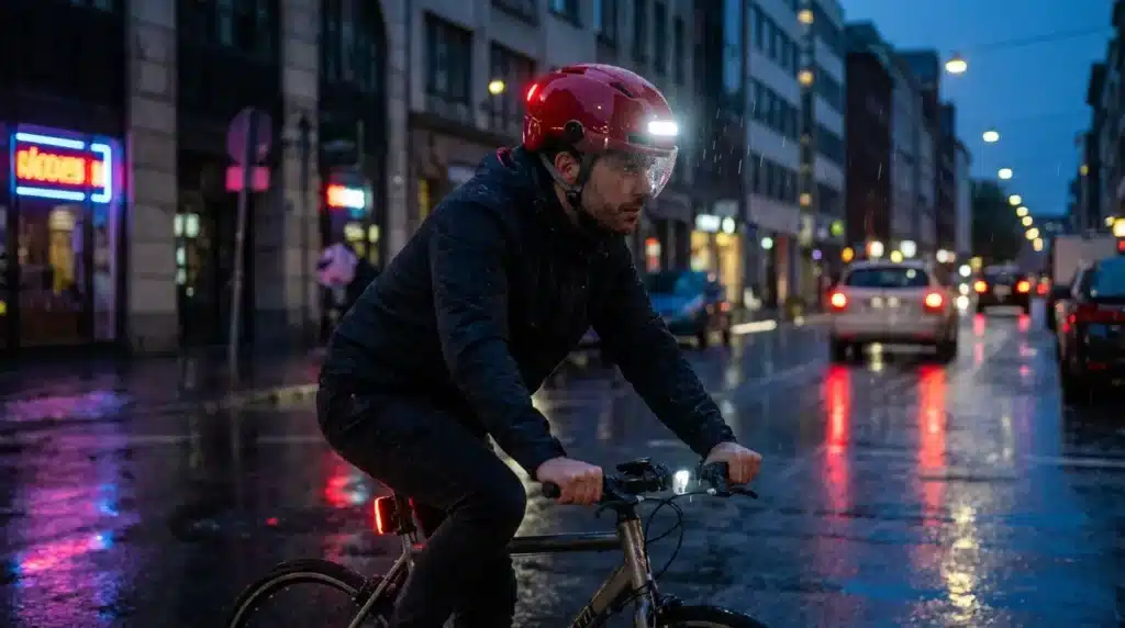 cylictse urbain avec casque ekoi city style