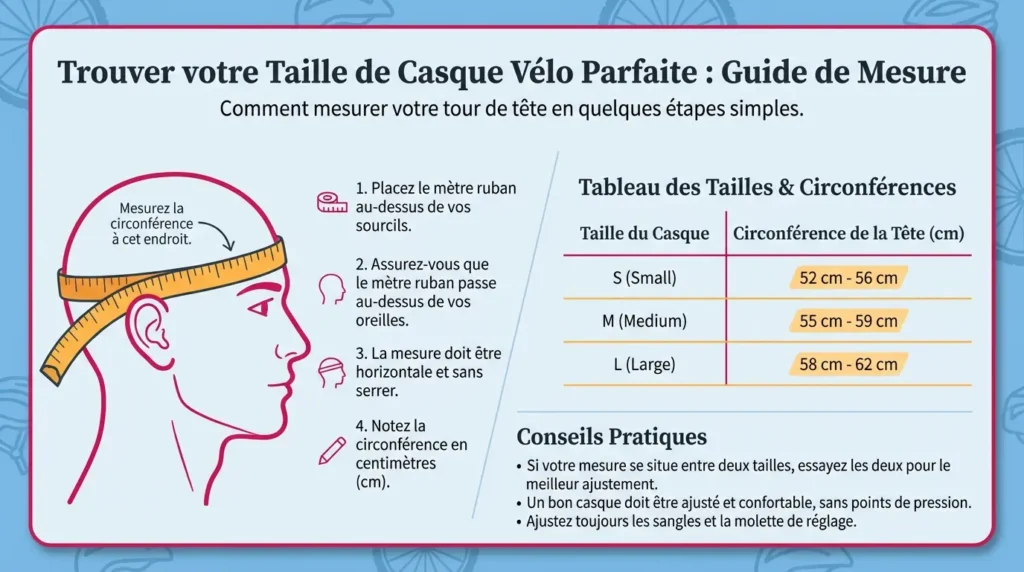 guidepour trouver sa taille de casque