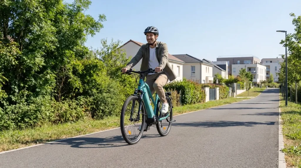 homme en balade avec le neomouv raipon 2
