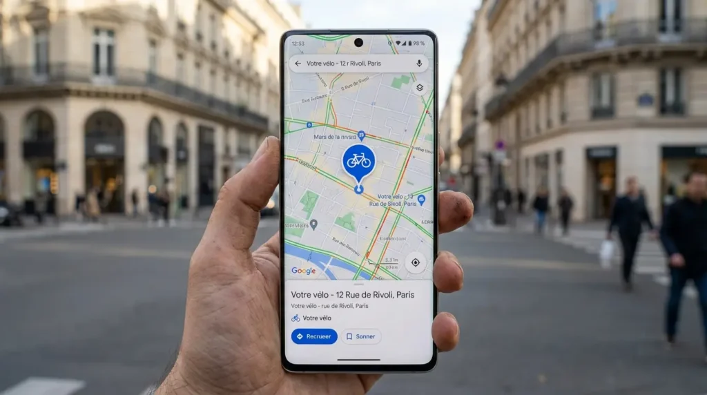 suivi gps d'un vélo avec le tracker invoxia