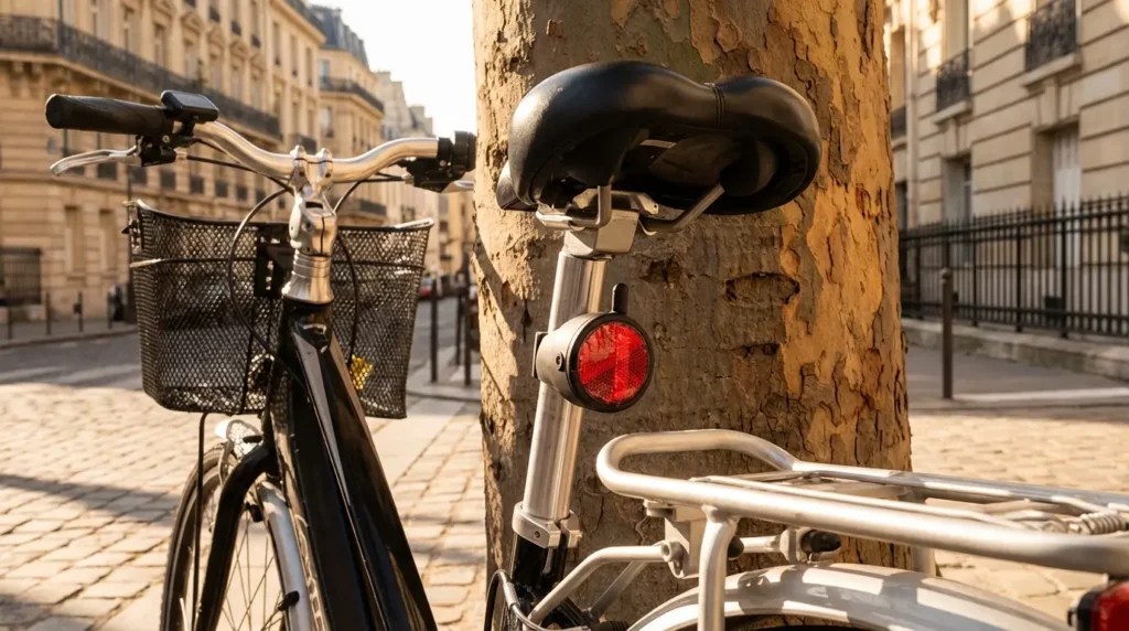 vélo équipé du tracker invoxia