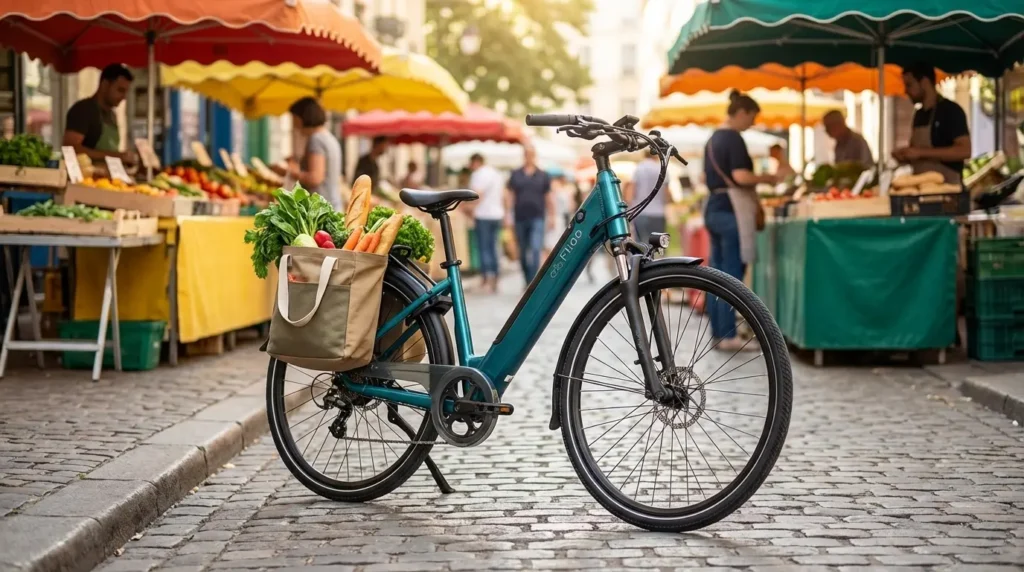 vélo électrique fiido c11 au marcher
