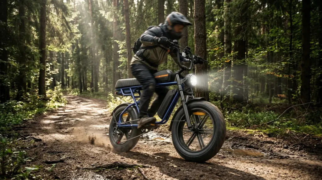 engwe m1 en forêt