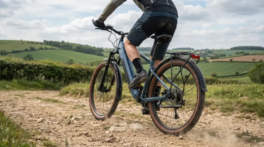 rockrider e expl 100 sur chemin vallonée