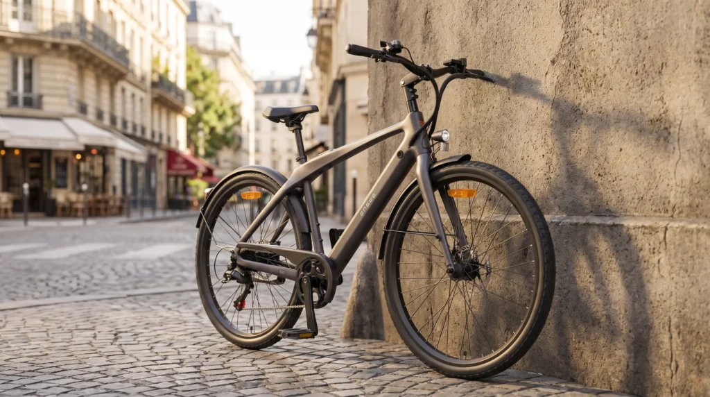 vélo n1 air posé contre un mur