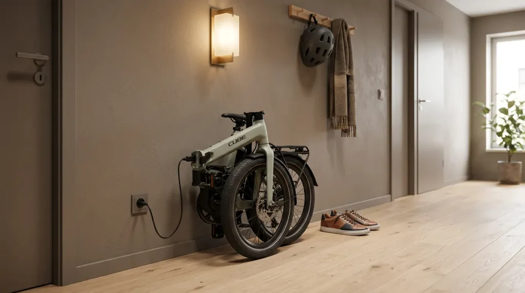 vélo cube fold hubrid 545 plié en recharge
