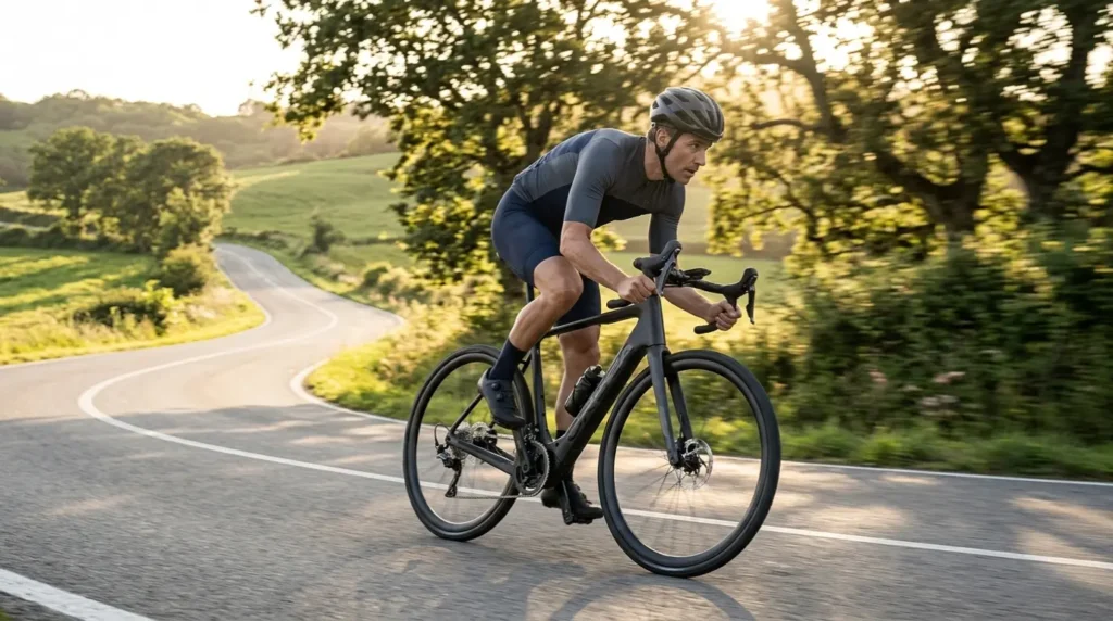 vélo de course électrique orbea en montée