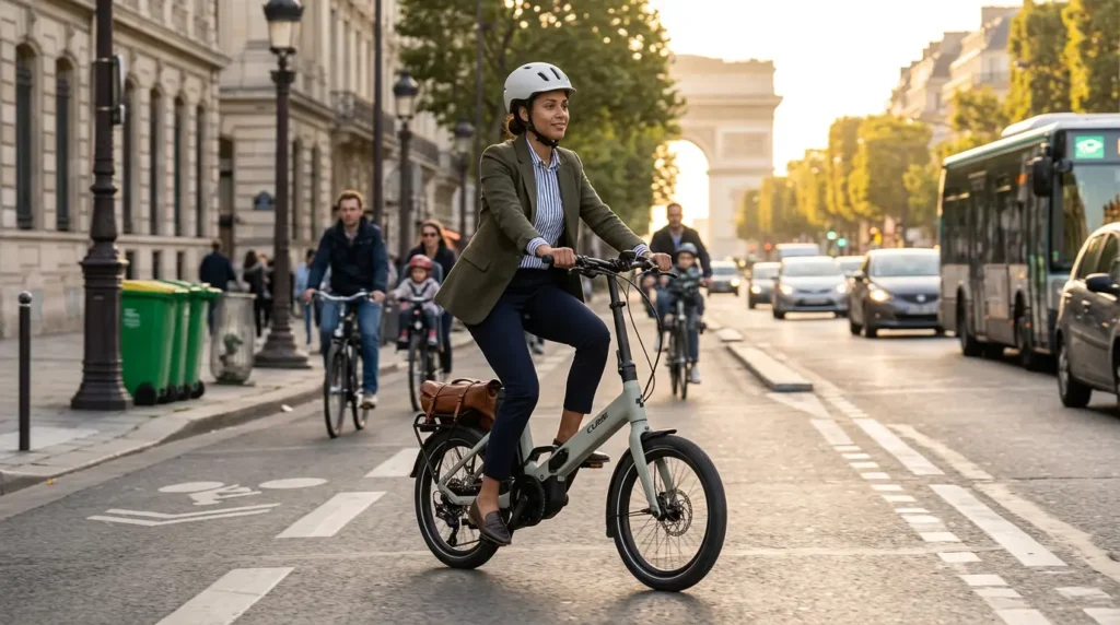 vélotafeus sur le cube fold hybrid 545