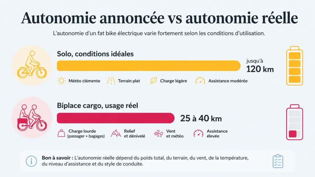 autonomie annoncée vs atuonomie réelle du fatstreet d'unikride