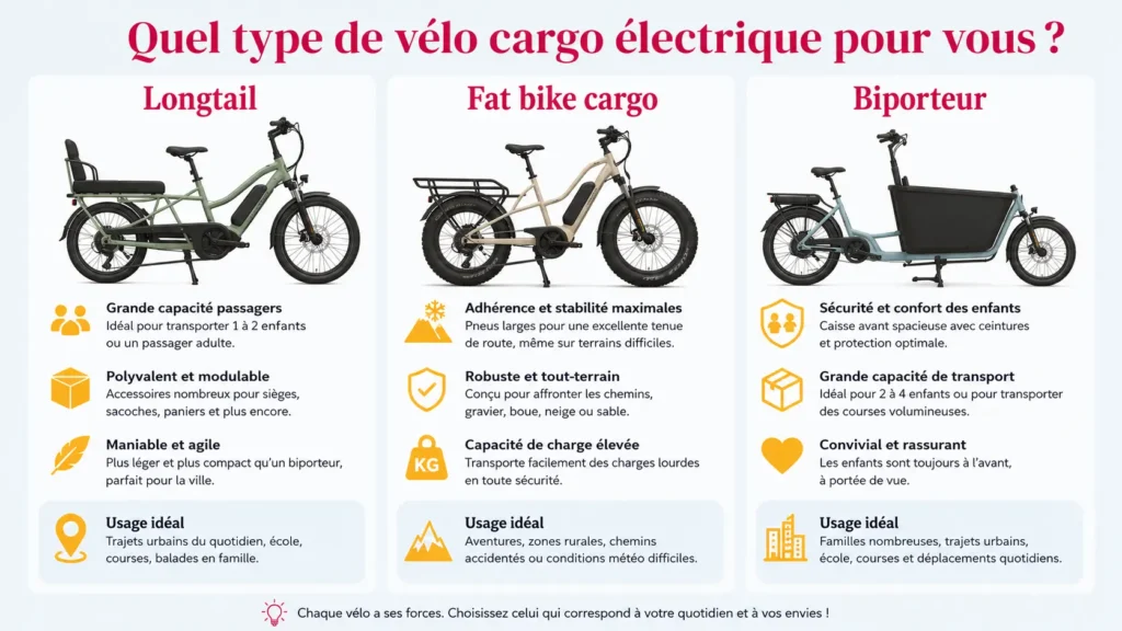 quel type de vélo cargo électrique pour vous