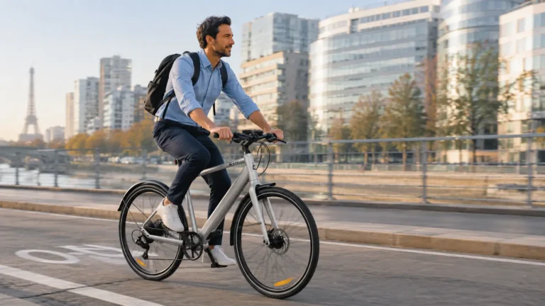 vélotafeur parisien sur le stroll 1 700c