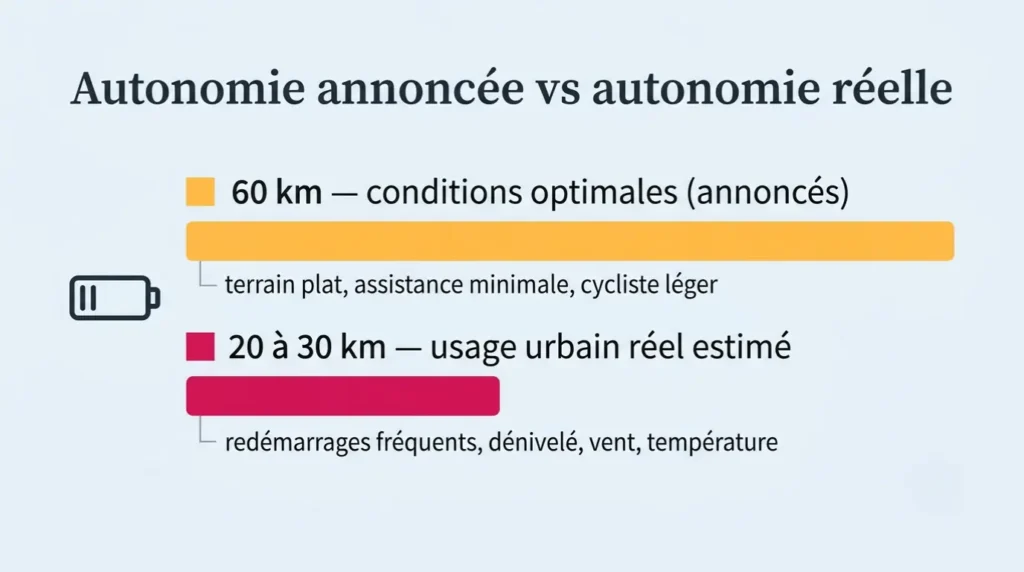autonomie réelle vs autonomie annoncées du tezeus swift