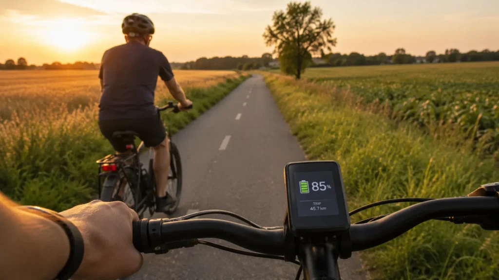 balade avec un vélo d'occasion