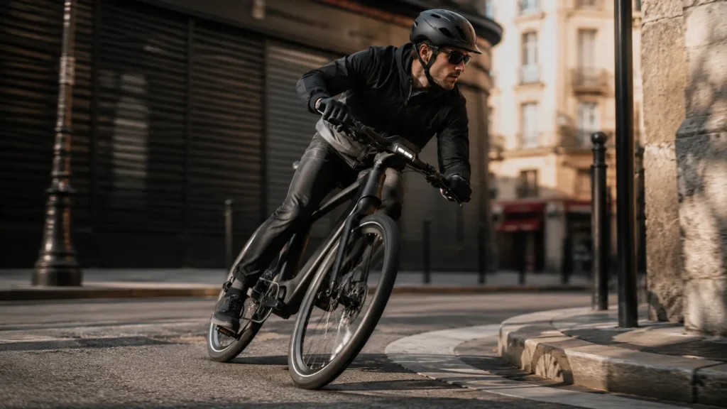 citadin sur un vélo électrique mercdes amg track edition 250