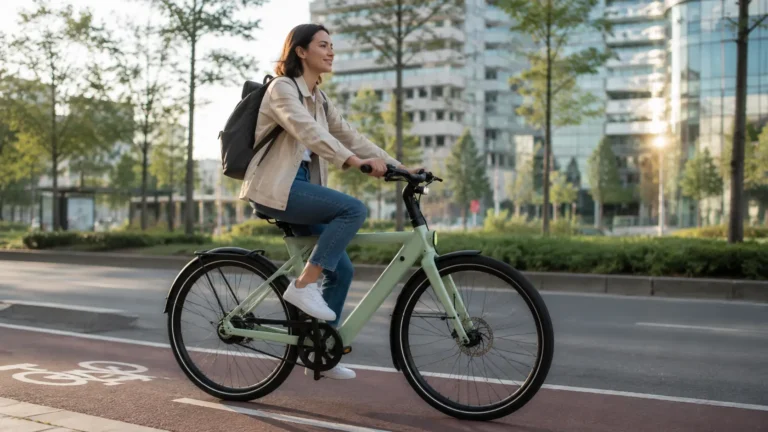femme se rendant au travail avec son tenways cgo009