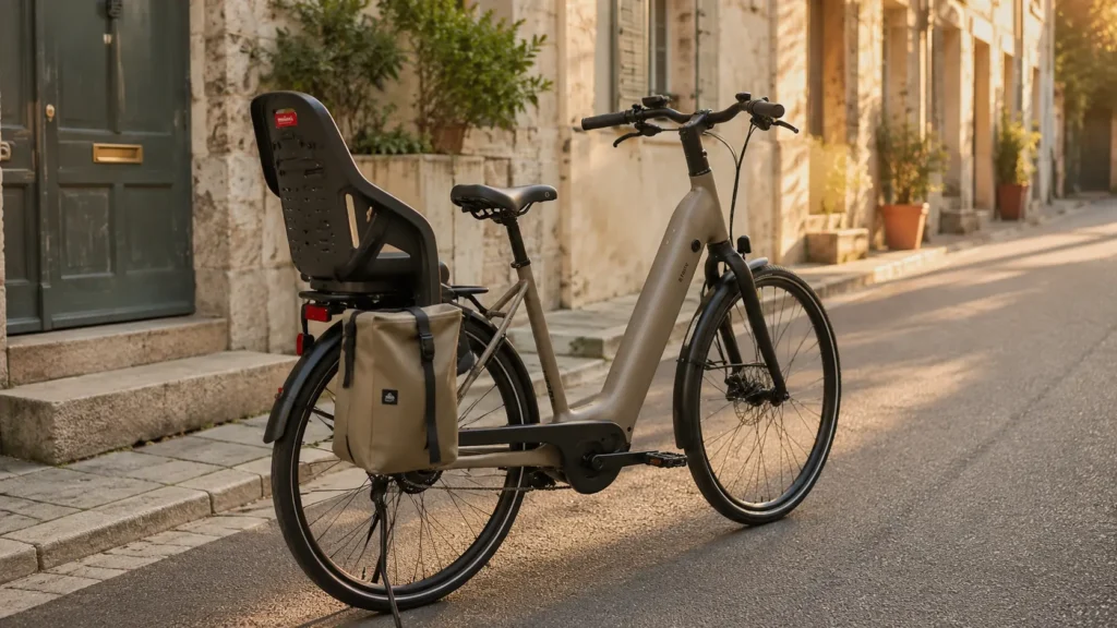 ld 940 e avec siège bébé et sacoche