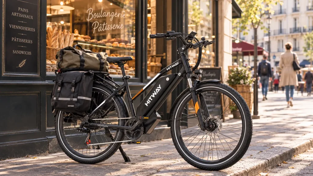 bk 27 pro avec sacoches sur le porte bagage